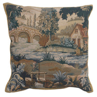 Paysage Flamand Moulin 1 Belgian Tapestry Cushion