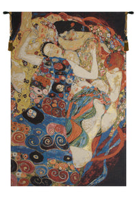 Virgin Klimt Belgian Tapestry Wall Hanging by Gustav Klimt