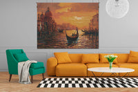 Santa Maria Sunset Belgian Tapestry Wall Hanging by Robert Pejman