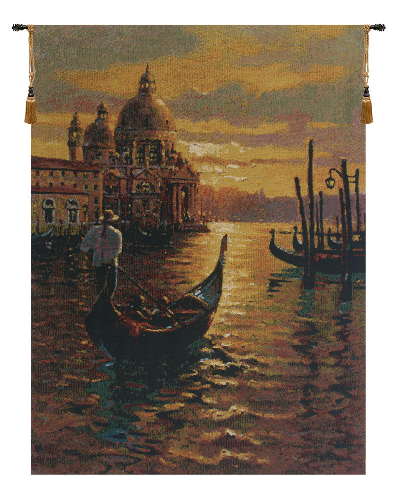 Venetian Sunset 1 Belgian Tapestry Wall Hanging