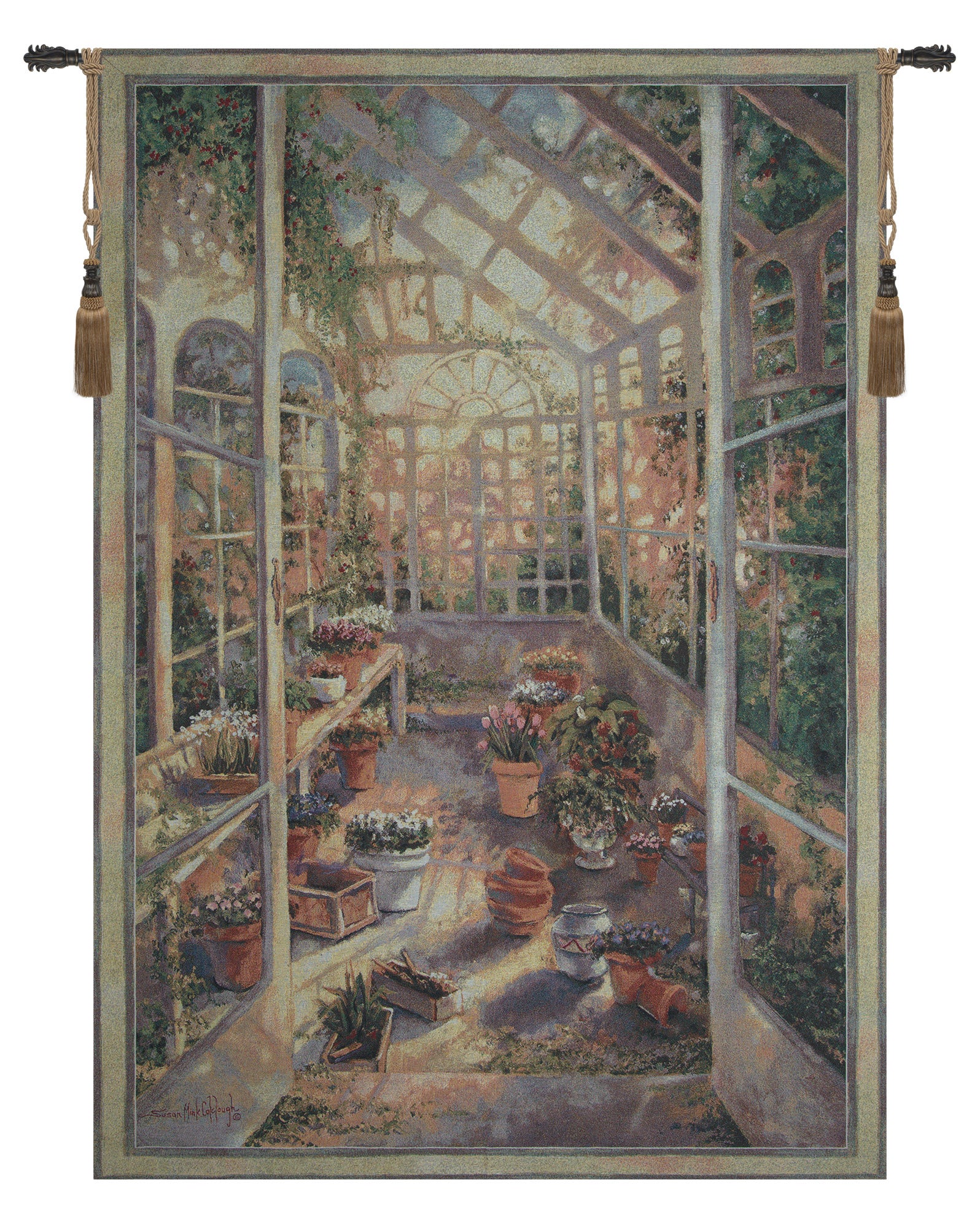 Greenhouse Retreat Tapestry Wall Hanging