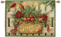 Happy Holiday Fine Art Tapestry